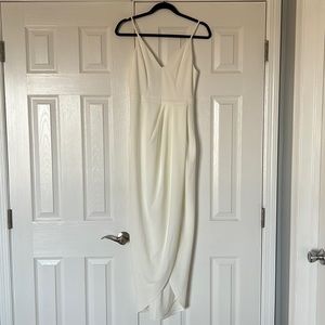 BHLDN White Mid Length Formal Dress
